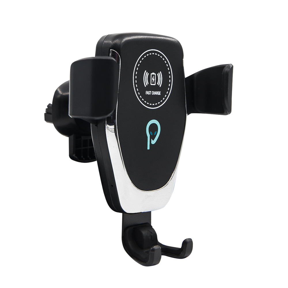 SUPORT auto si incarcator wireless SPACER pt. SmartPhone 2 in 1, fixare in grilaj, incarcare wireless Qi 10W "SPAA-AUTOCHG-01" (include timbru verde 0.18 lei)