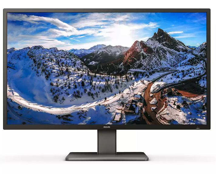 MONITOR Philips 42.5 inch, home | office, VA, 4K UHD (3840 x 2160), wide, 400 cd/mp, 4 ms, Display Port | HDMI x 3, "439P1/00" (timbru verde 7 lei)