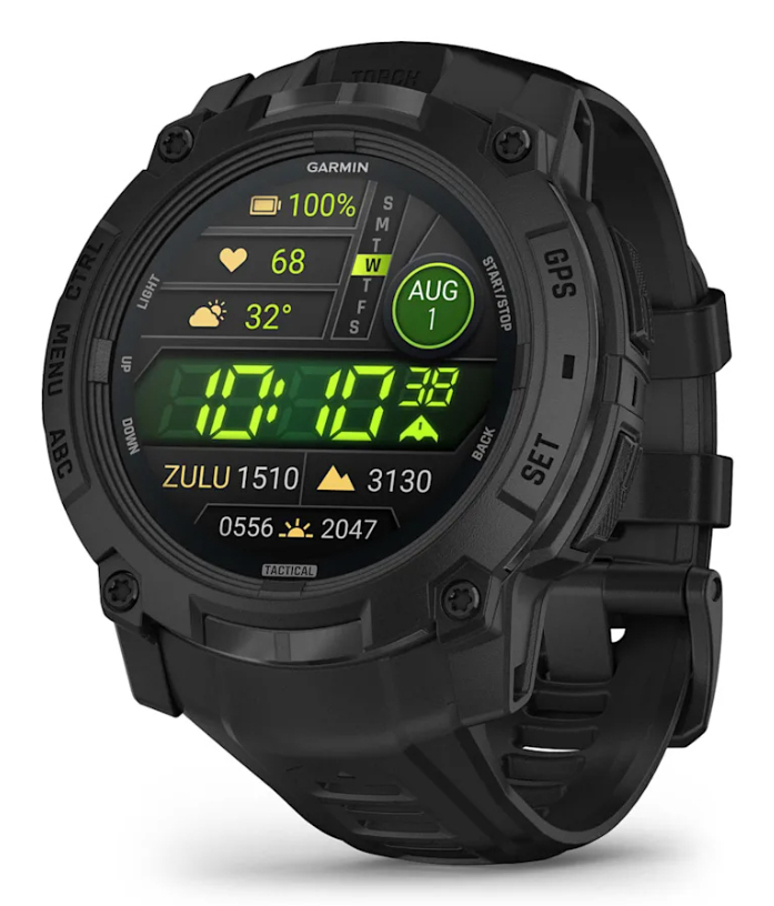 Smartwatch Instinct 3 50 mm AMOLED Tactical Edition Black with Black Band "010-03020-50" (timbru verde 0.8 lei)