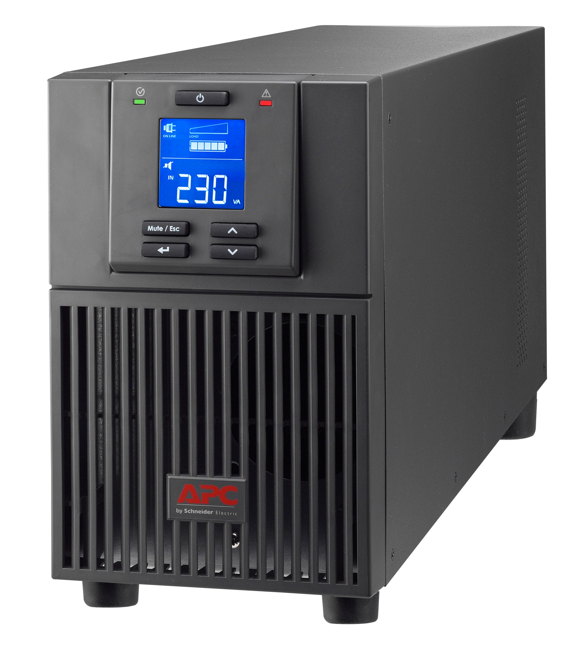 UPS APC, "Smart-UPS", Online cu sinusoida pura, tower, 2000VA/1600W, AVR, IEC x 4, display LCD, back-up 11 - 20 min., "SRV2KI" (timbru verde 40 lei)