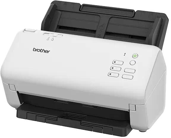 Scanner Desktop BROTHER ADS-4300N, A4, Viteza de scanare duplex: 40ppm/80ipm, Optiuni: , Conectivitate:USB|Retea, Scanare ambele fete:Da, ADF:80coli(timbru verde 4 lei) "ADS4300NTF1"