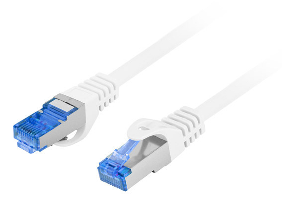 PATCHCORD CAT.6A S/FTP LSZH CCA 2M WHITE "PCF6A-10CC-0200-W" (timbru verde 0.08 lei)