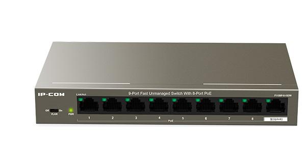 IP-COM 9P 10/100 UNMNG 8P POE SWITCH "F1109P-8-102W" (timbru verde 2 lei)