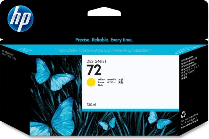 Cartus Cerneala Original HP Yellow, nr.72, pentru DesignJet T1100|1120|1200|1300|2300|T610|620|770|790, , (timbru verde 0.15 lei), "C9373A"