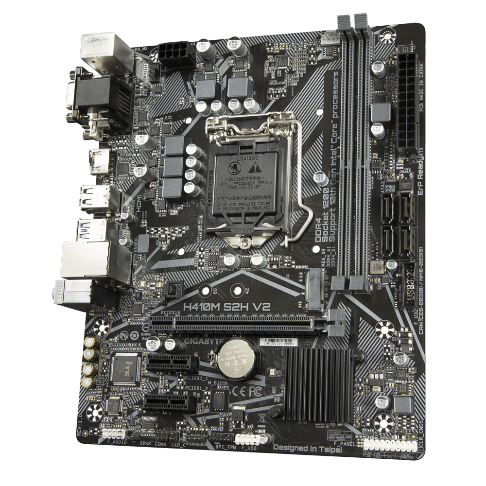 Placa de baza GIGABYTE H410M S2H V2-(RSG)"H410M S2H V2-(RSG)" - imagine 2