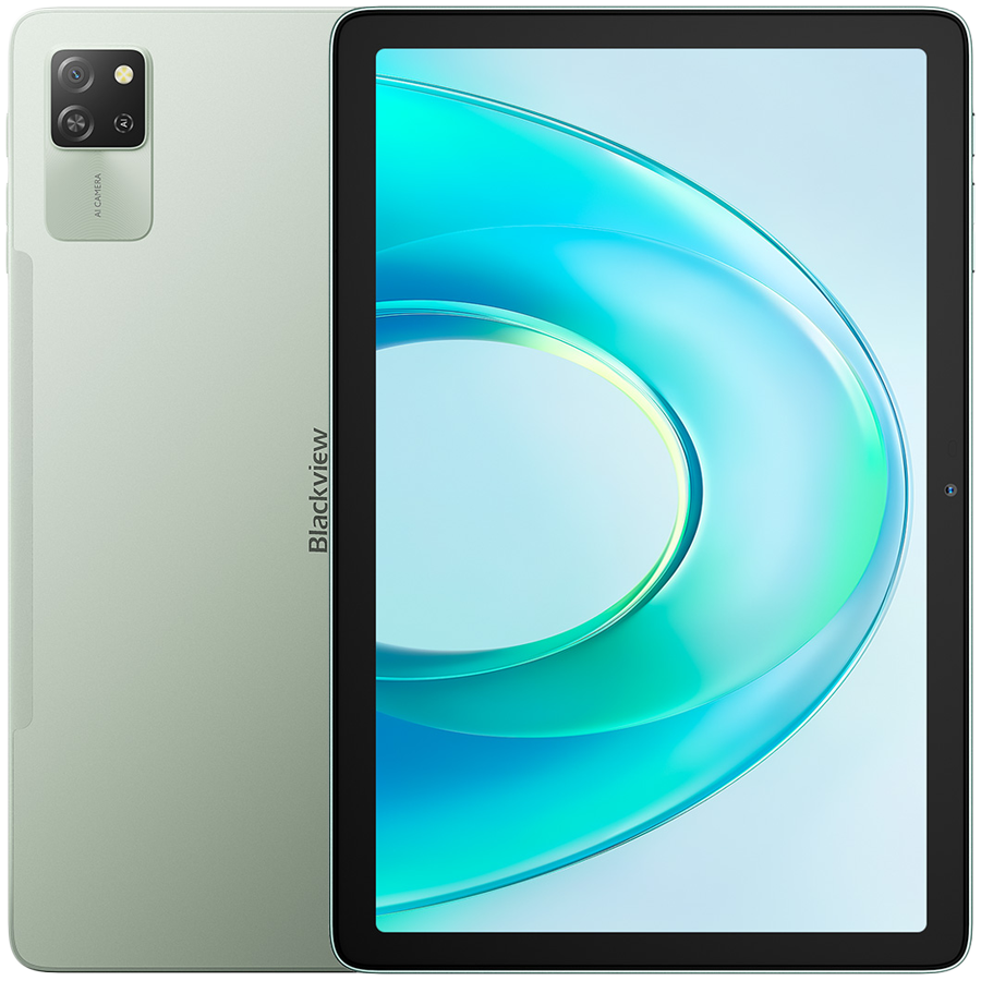 Blackview Tab 60 Pro SET 10.1-inch HD+ 800x1280 IPS 60Hz, 8GB/128GB, Cam Front 5MP Rear 8MP, 7700mAh, LTE, USB Type-C, Charger, Cable, Android 15, Algae Green "BVTAB60PRO_S8PL_EU" (timbru verde 0.9 lei)