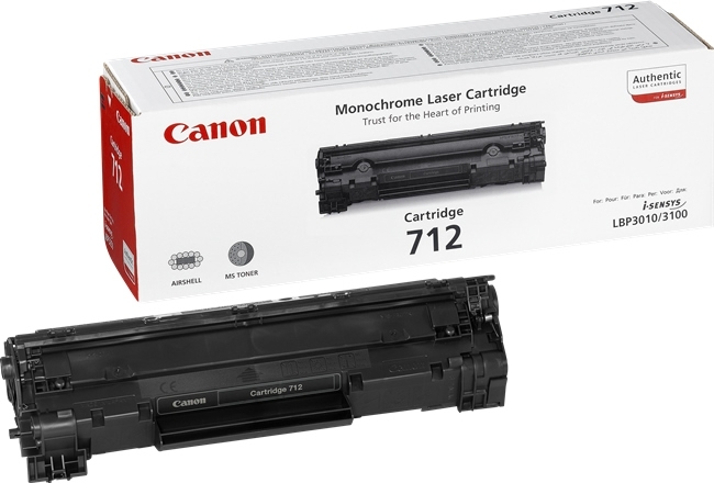 Toner Original Canon Black, CRG-712, pentru LBP-3010|LBP-3100, 6K, (timbru verde 1.2 lei) , "CR1870B002AA"