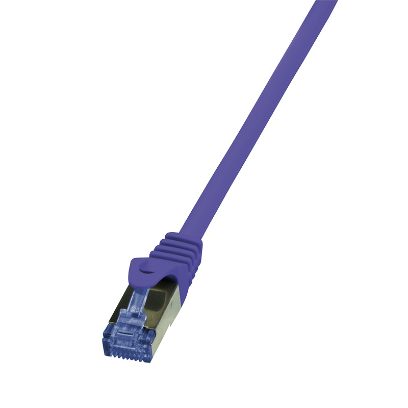 PATCH CORD S/FTP LOGILINK Cat6a, LSZH, cupru, 5 m, violet, AWG26, dublu ecranat "CQ307VS" (timbru verde 0.18 lei)