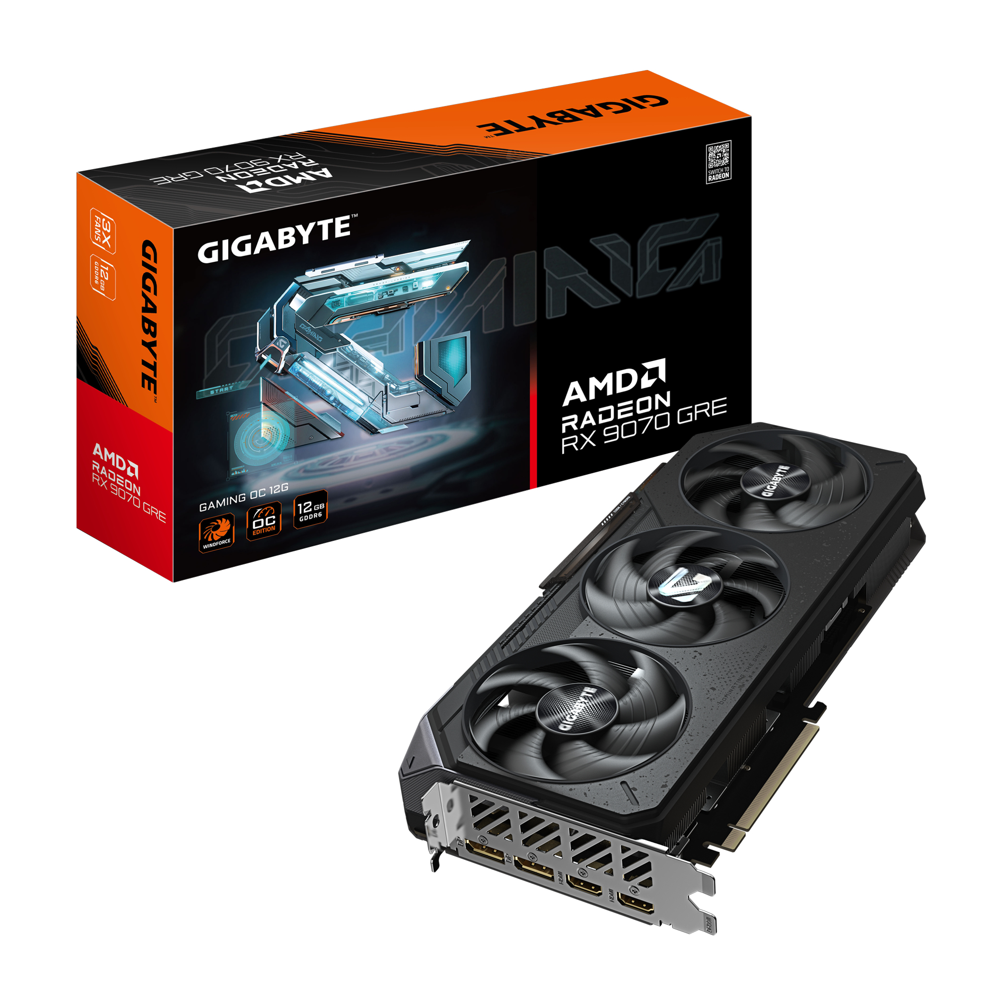 GB GeForce RX 9070 GRE GAMING OC 12GB "GV-R907GREGAMING OC-12GD"