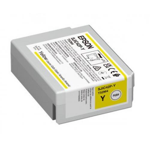 Cartus Cerneala Original Epson Yellow, T52M440, pentru CW-C4000, , (timbru verde 1.2 lei), "C13T52M440"