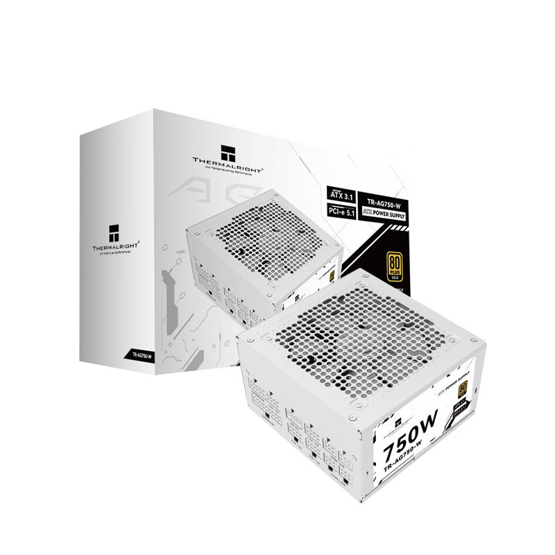 SURSA Thermalright "TR-AG 750", 750W, certificare 80 Plus Gold, modular, fan 120mm, alb, "TR-AG 750-W" (timbru verde 2 lei)
