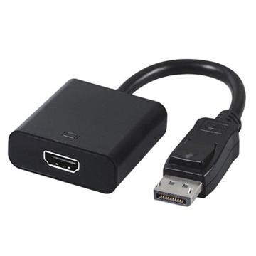 CABLU video GEMBIRD, adaptor DisplayPort (T) la HDMI (M), 10cm, rezolutie maximaFull HD (1920 x 1080) la 60Hz, negru, "A-DPM-HDMIF-002" (timbru verde 0.08 lei)