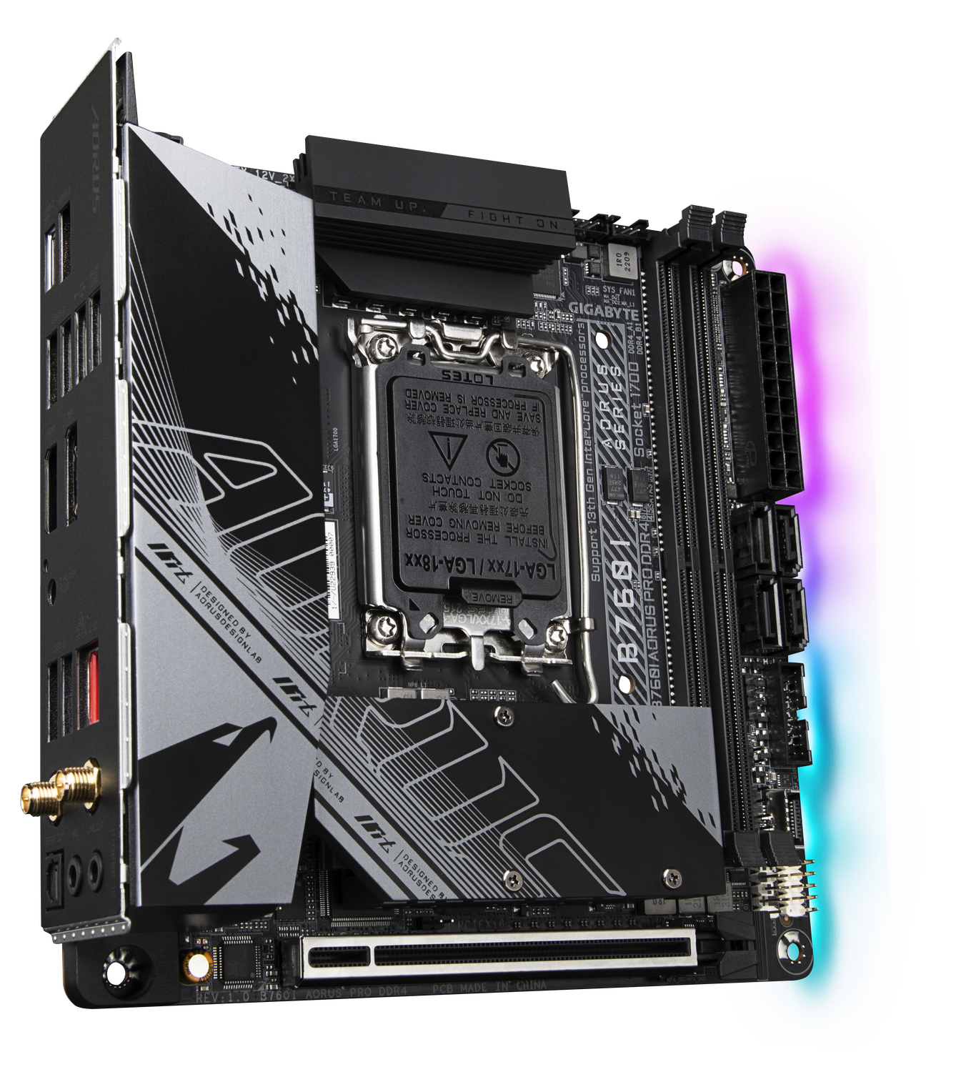 Placa de baza GIGABYTE B760I AORUS PRO DDR4-(RSG)"B760I AORUS PRO DDR4-(RSG)" - imagine 2