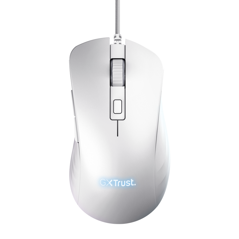 MOUSE Trust GXT924W YBAR+ 25600 DPI, alb "TR-24891" (timbru verde 0.18 lei)