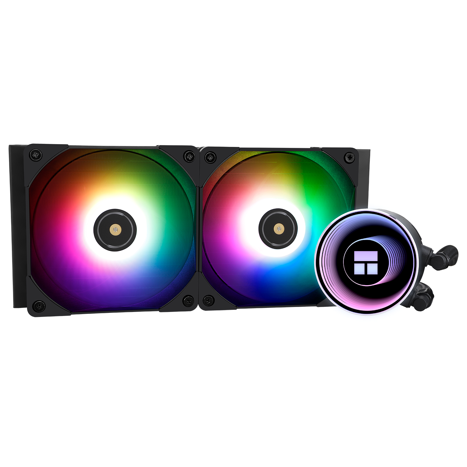 COOLER Thermalright "Frozen Notte 240 Black Argb", racire cu lichid, 2 x 120mm, 2000 rpm, ARGB, negru "Frozen Notte 240 Black Argb" (timbru verde 2 lei)