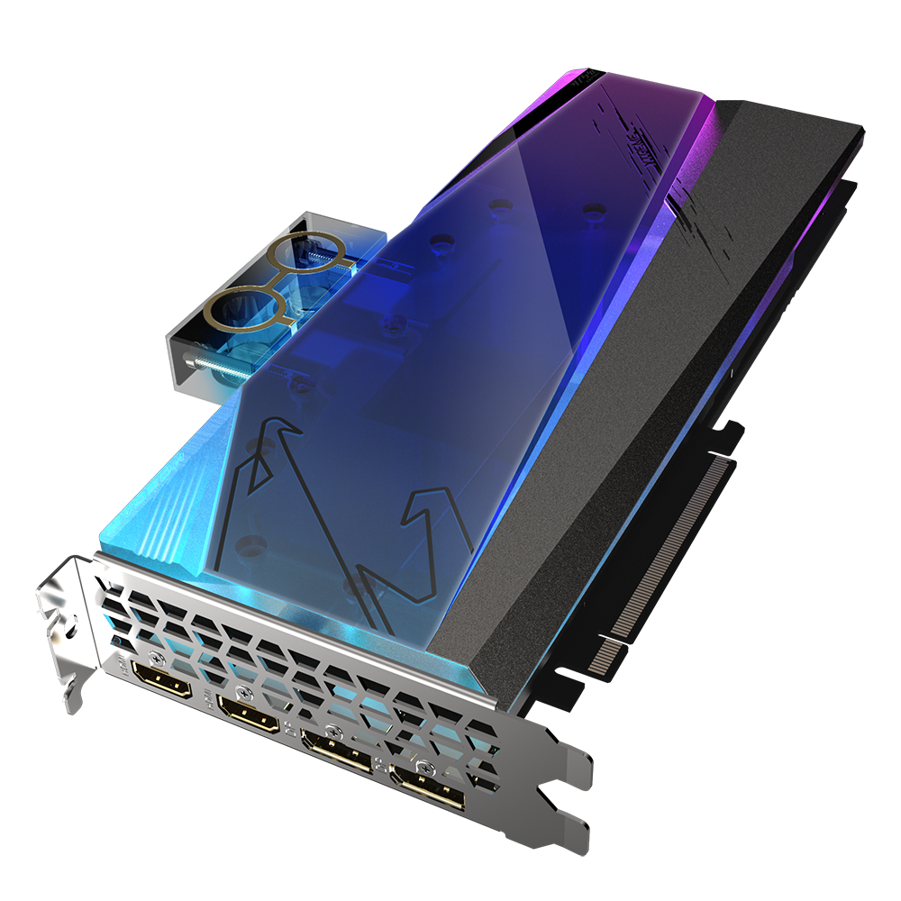 GB Radeon RX 6900 XT XTRM WATERFORCE WB"R69XTAORUSX WB-16G" - imagine 4