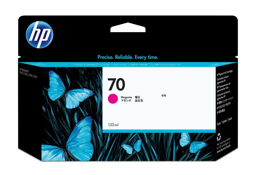 Cartus Cerneala Original HP Magenta, nr.70, pentru Design Jet Z3100|2100|3100ps|3200|3200ps|5200|5400, 130ml, incl.TV 1.2incl.TV "C9453A"