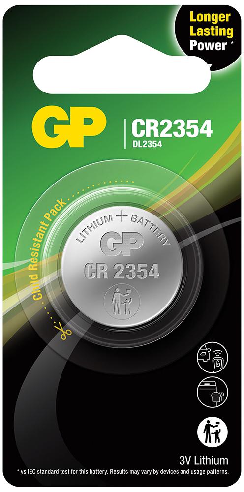 Baterie GP Batteries, butoni (CR2354) 3V lithium, blister 1 buc. "GPCR2354E-2CPU1" "GPPBL2354001" (timbru verde 0.01 lei)