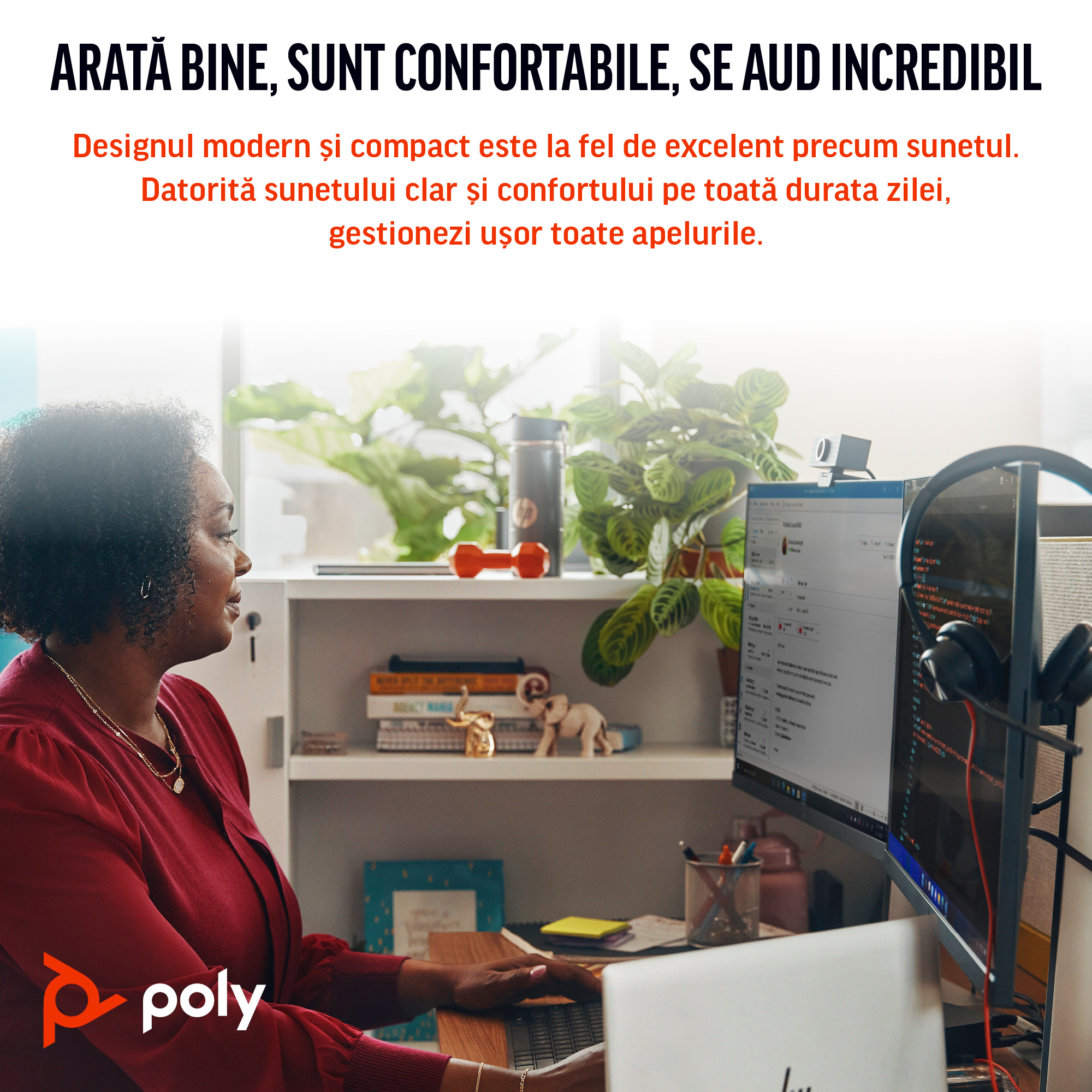 Poly BW 3315 -M USB-C HS +USB-C/A"8X218AA" - imagine 6