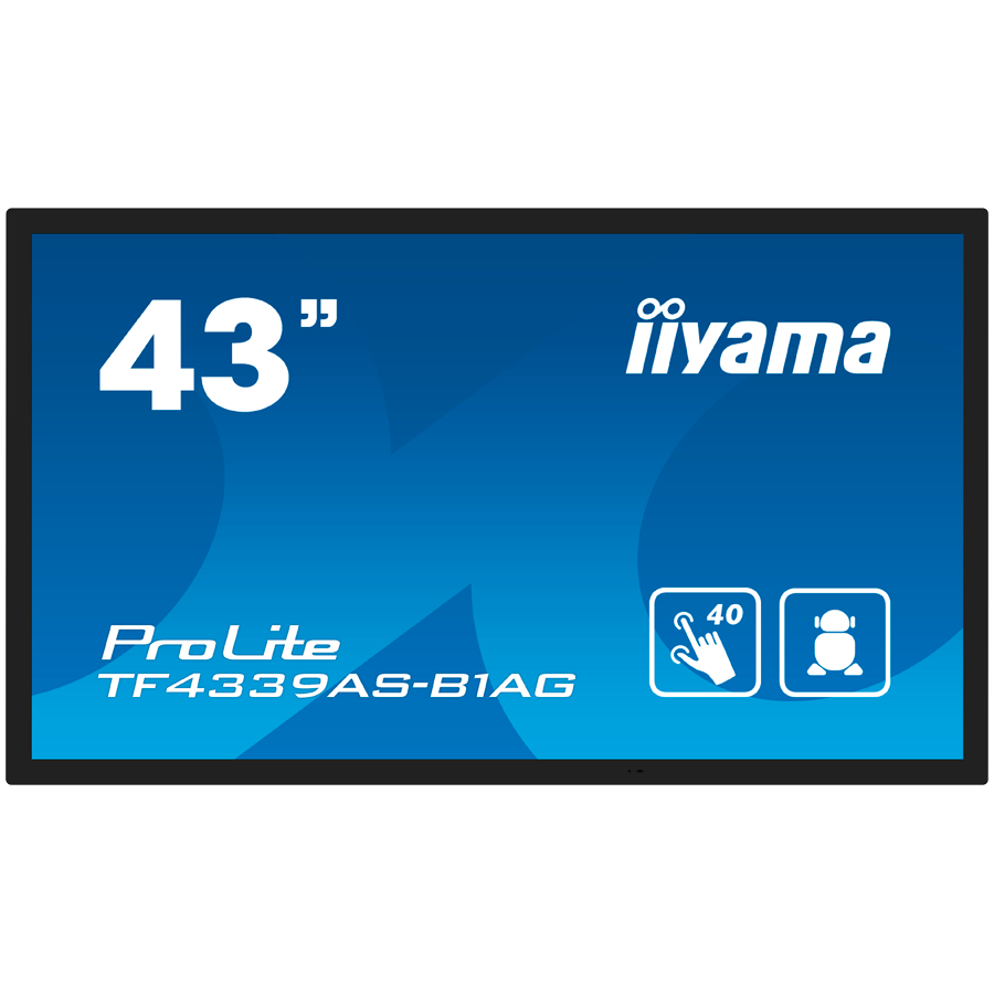 IIYAMA Prolite TF4339AS-B1AG Business Monitor - 108 cm (42.5"), 4K UHD (3840x2160), IPS LED, 60Hz, 8ms, 500 cd/m2 "TF4339AS-B1AG" (timbru verde 7 lei)