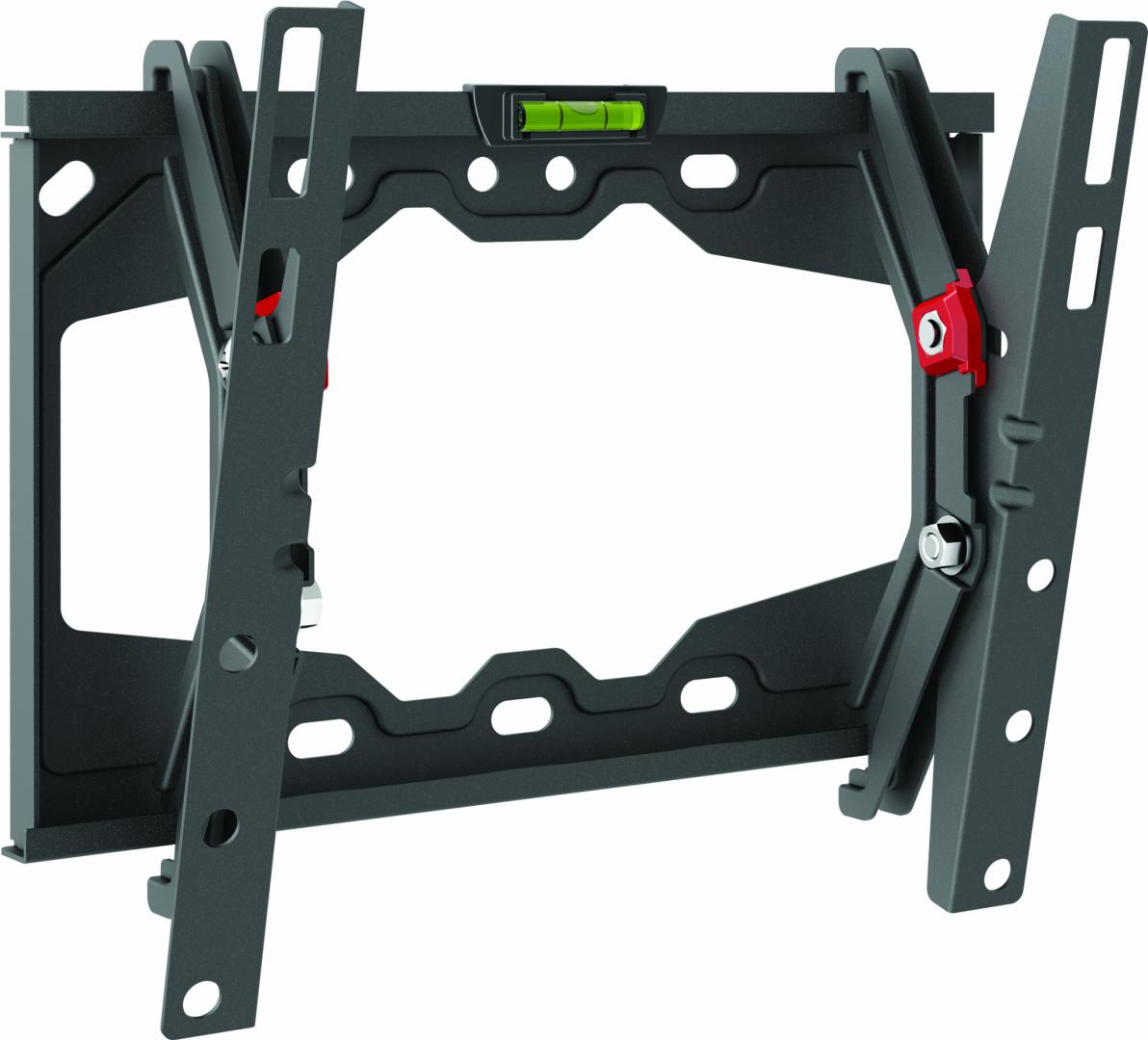 SUPORT de perete BARKAN, pt 1 TV/monitor plat, curbat, diag. max 39 inch, inclinare, max 40 Kg, "E210+.B"