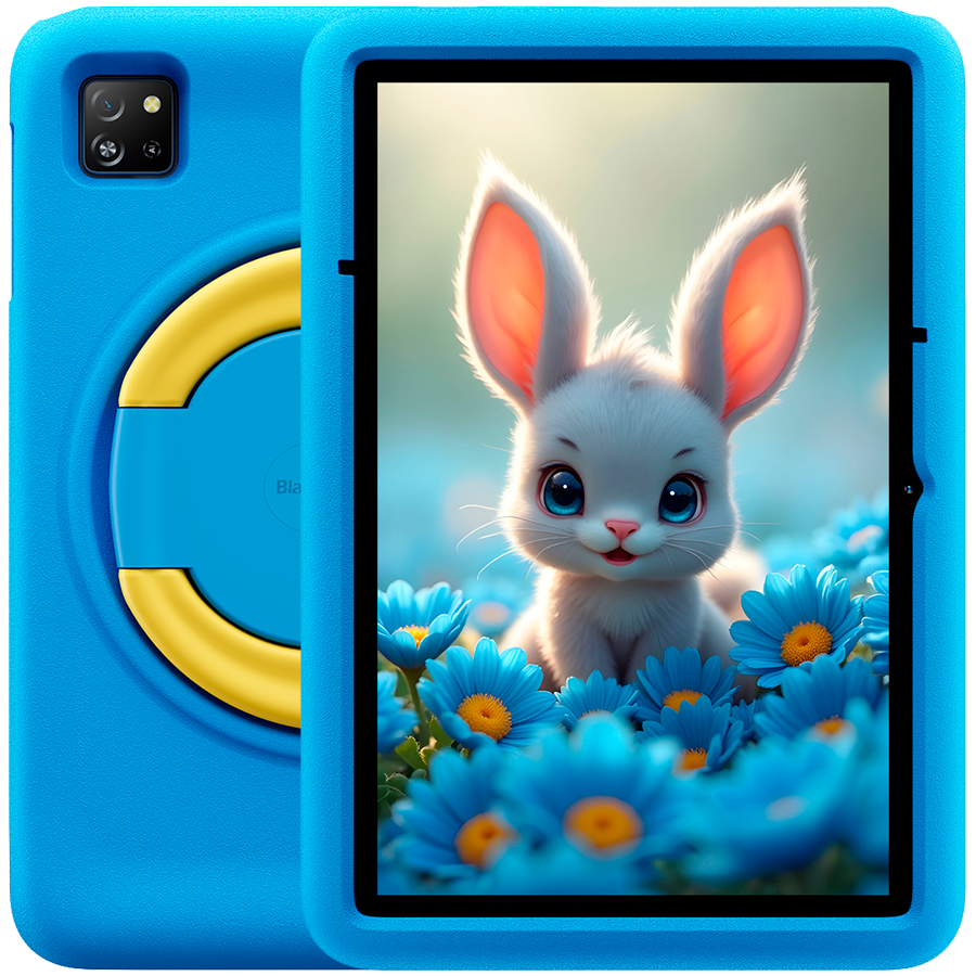 Blackview Tab 60 Pro Kids 4GB/128GB, 10.1-inch HD+ 800x1280, 5MP Front/8MP Back Camera, Battery 7700mAh, LTE, USB Type-C, Android 15, SD card slot, Ocean Blue "BVTAB60PRO_KIDS-BL" (timbru verde 0.9 lei)
