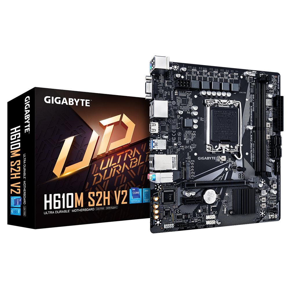 MB GIGABYTE H610M S2H V2 LGA1700 DDR5 "H610M S2H V2 DDR5"