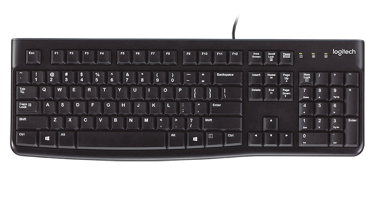 TASTATURA LOGITECH USB, black, "K120" OEM, "920-002479" (timbru verde 0.8 lei)