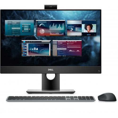DESKTOP DELL, "OptiPlex 7490" All-in-one, 23.8 inch, CPU i7-10700, Intel UHD Graphics 630, memorie 16 GB, SSD 512 GB, tastatura si mouse, Windows 11 Home, "N215O7490AIO" (timbru verde 10 lei)