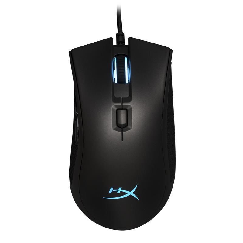 MOUSE KINGSTON, "Pulsefire", gaming, cu fir, USB, optic, 16000 dpi, butoane/scroll 6/1, iluminare, butoane programabile, negru, "HX-MC003B" (timbru verde 0.18 lei)