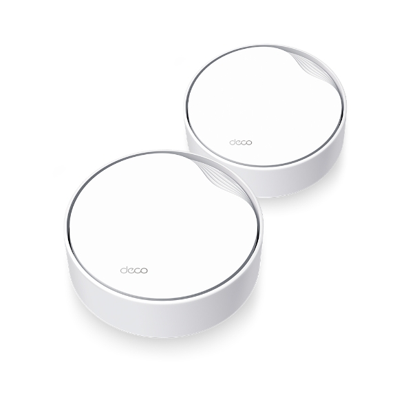 MESH TP-LINK,wireless, router AX3000,pt interior,3000Mbps,port LAN Gigabit si WAN 2.5 Gigabit, 2.4 GHz|5 GHz, antena intx4,suport PoE,standard 802.11ax, "Deco X50-PoE(2-pack)" (timbru verde 2.00 lei)