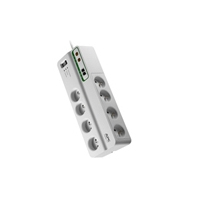 Prelungitor APC Performance SurgeArrest 8 prize cu protectie telefon/coax/retea 230V francez "PMF83VT-FR" (timbru verde 0.18 lei)