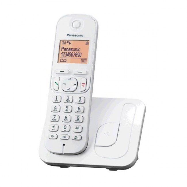 Telefon DECT, alb, KX-TGC210FXW, Panasonic, "KX-TGC210FXW" (timbru verde 0.8 lei)