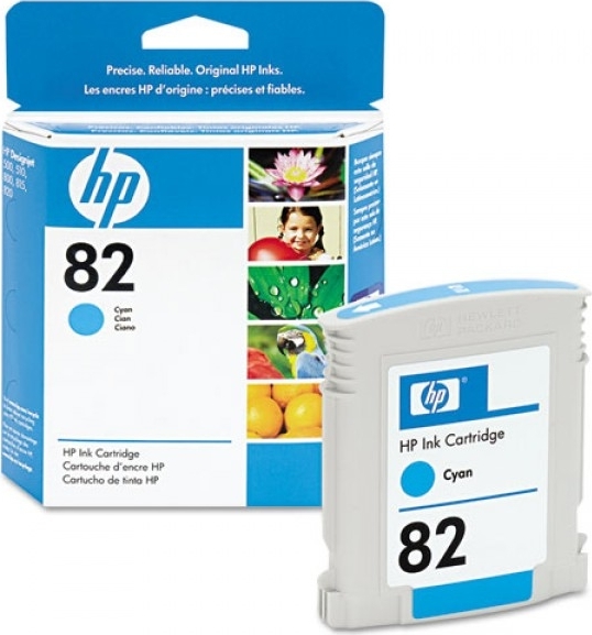 Cartus Cerneala Original HP Cyan, nr.82, pentru DesignJet 500|800, , (timbru verde 0.15 lei), "C4911A"