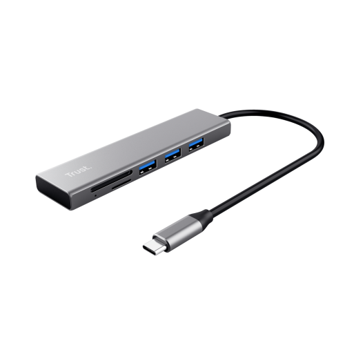 TRUST HALYX FAST USB-C HUB & CARD READER "24191" (timbru verde 0.8 lei)