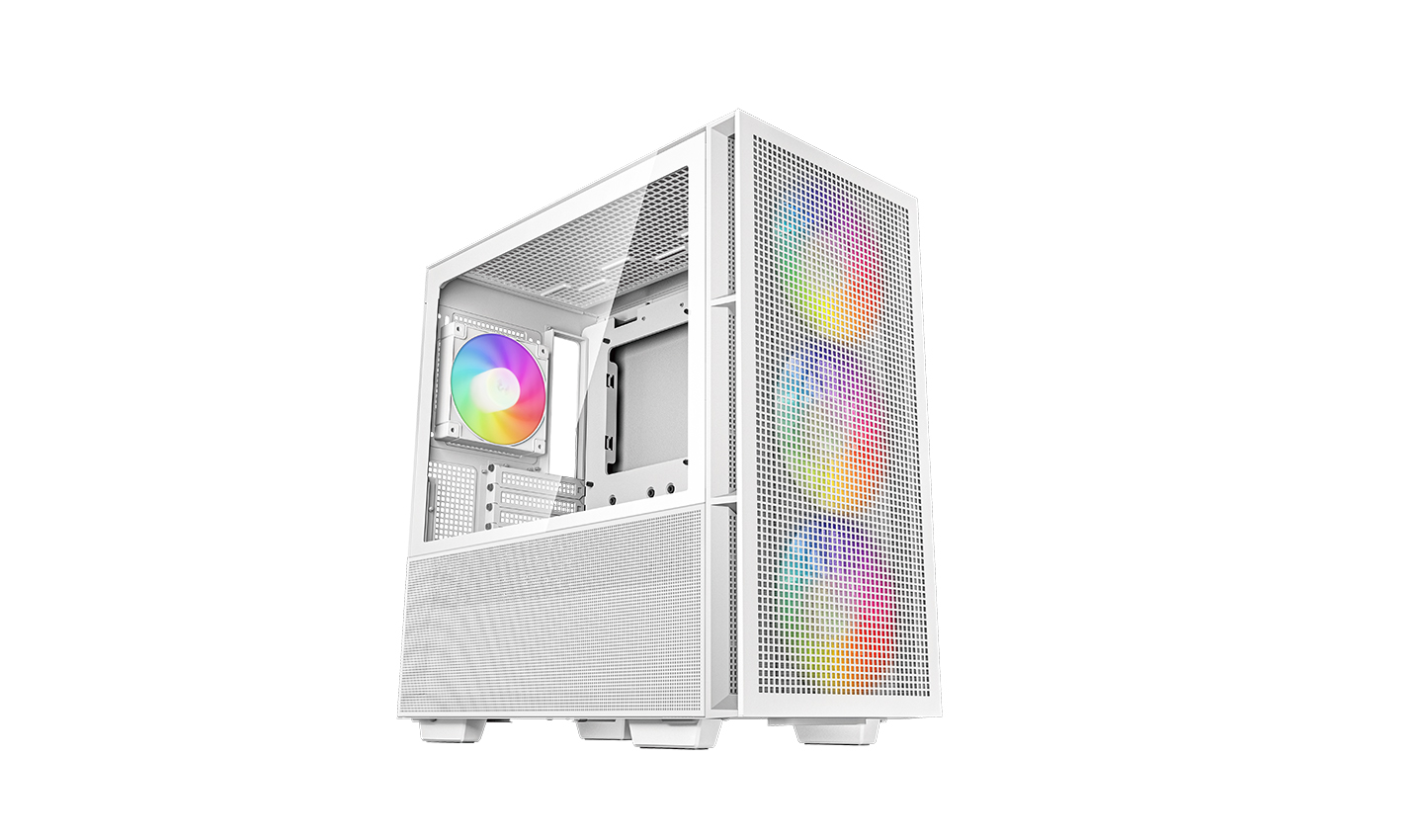 CARCASA DeepCool "CH560 WH" Middle Tower ATX, USB3.0xxxx2, Audioxxxx1, alb, "R-CH560-WHAPE4-G-1" (timbru verde 0.32 lei)