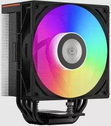 COOLER PCCooler "RT500" skt. universal, racire cu aer, vent. 120mm, 500 - 2200 rpm, 5 heatpipes, inaltime 152mm, iluminare ARGB, afisaj digital,"RT500 Digital ARGB BK" (timbru verde 0.8 lei)