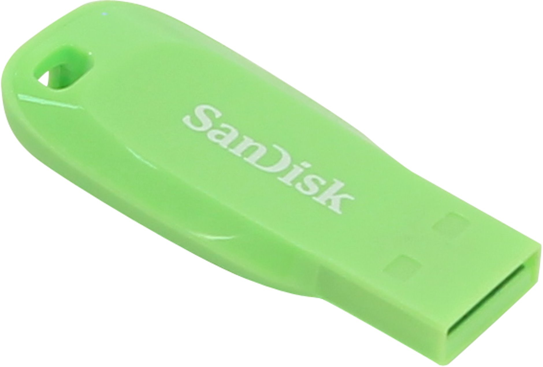 Memorie USB SanDisk Cruzer Blade - USB 2.0, 32 GB, Verde "SDCZ50C-032G-B35GE" (timbru verde 0.03 lei)