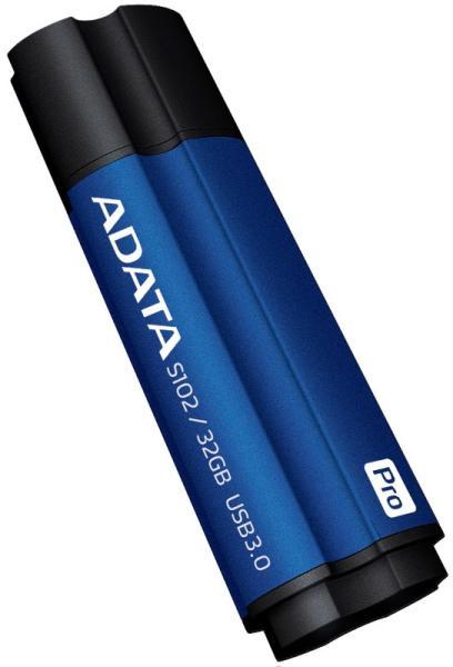 MEMORIE USB 3.2 ADATA 32 GB, cu capac, carcasa aluminiu, albastru, "AS102P-32G-RBL" (timbru verde 0.03 lei)