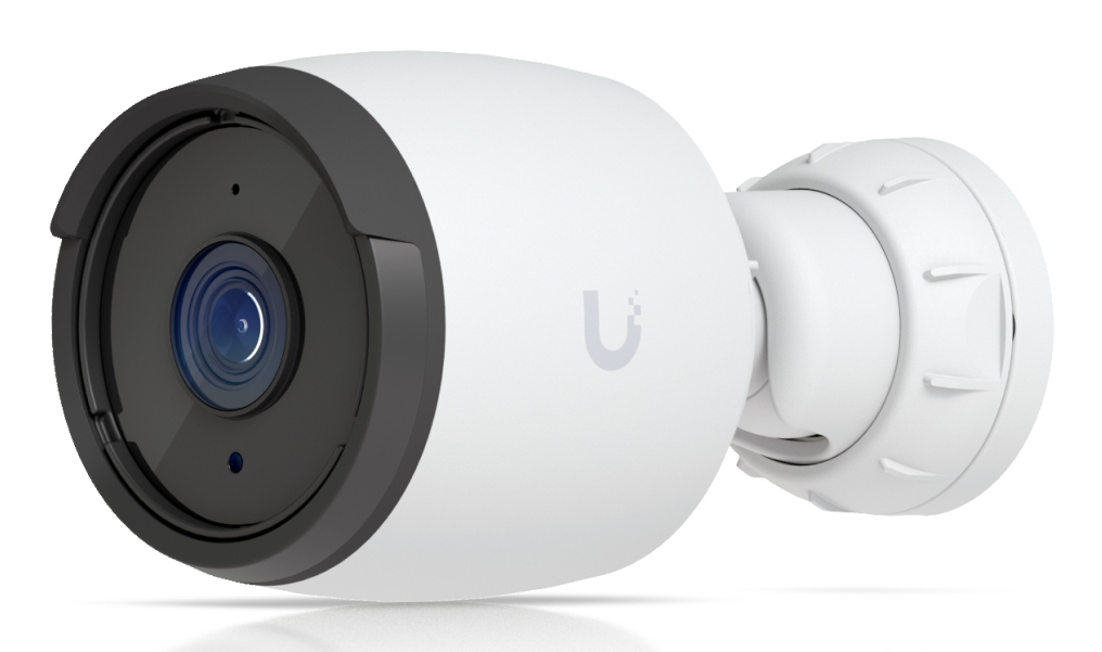 Ubiquiti UVC-G6-Bullet-W All-weather 4K PoE camera with a 1/1.8" 8MP image sensor, Multi-TOPs AI Engine, and long-range IR night vision "UVC-G6-BULLET-W" (timbru verde 0.8 lei)
