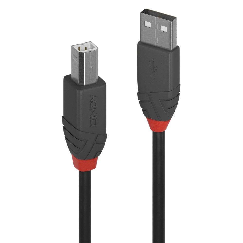 Cablu Lindy 5m USB 2.0 Type A to B Anthr, "LY-36675" (timbru verde 0.18 lei)