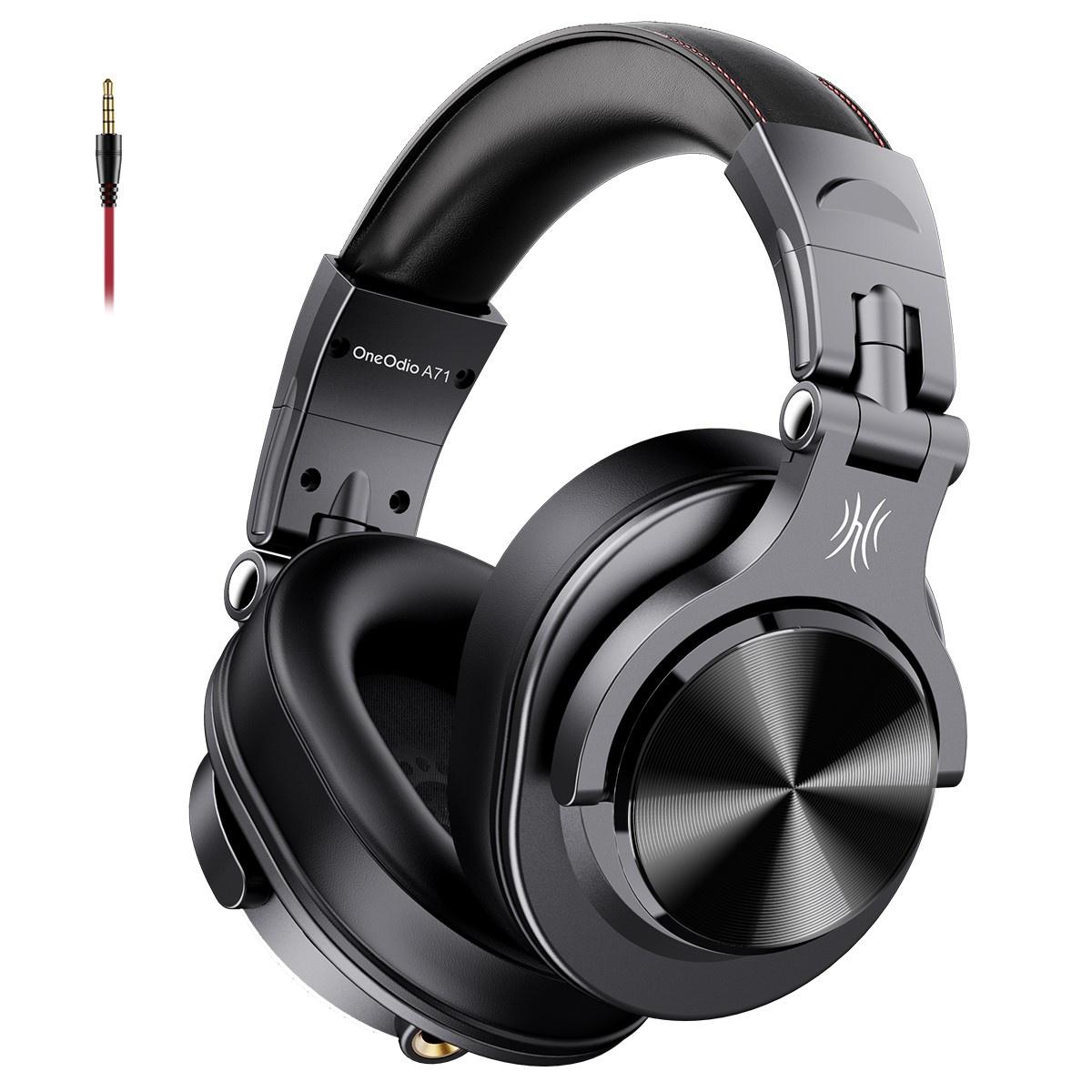 Casca OneOdio cu fir detasabil, tip over ear, utilizare profesionala, DJ, multimedia, conectare prin Jack 3.5 mm|Jack 6.35 mm,difuzor 40 mm,impedanta 32 Ohm, negru "A71M-Black" (timbru verde 0.8lei)
