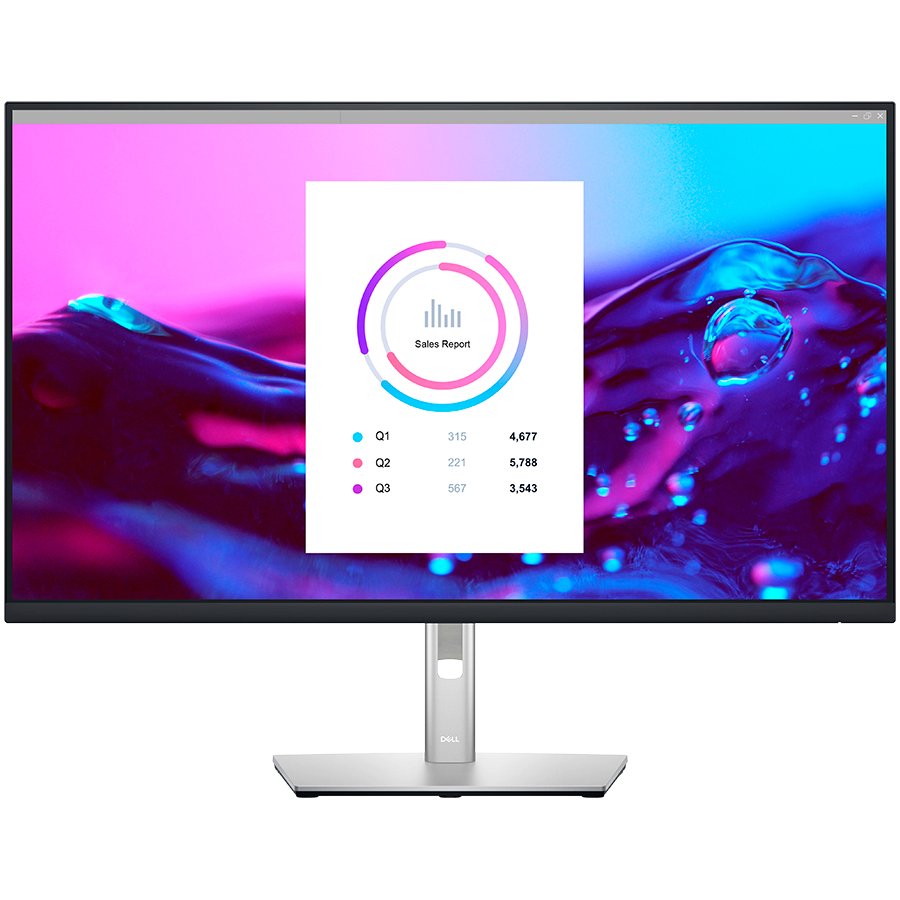Monitor LED DELL P3222QE, 31.5", 4K 3840x2160 60Hz,16:9,IPS,1000:1,350 cd/m2 , 1xDP, 1xHDMI 2.0 ,1xUSB Type-C upstream , 4xUSB 3.2 Gen1 , 1xRJ45 , 5 ms, "P3222QE-05" (timbru verde 7 lei)