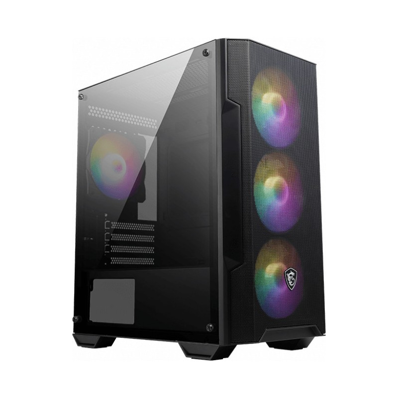 MSI MAG FORGE M100A D60 EU MAG 600DN EU Cord 1xUSB 3.0 2xUSB 2.0 4x120mm Auto RGB Fan Acrylic "MAG FORGE M100A D60"