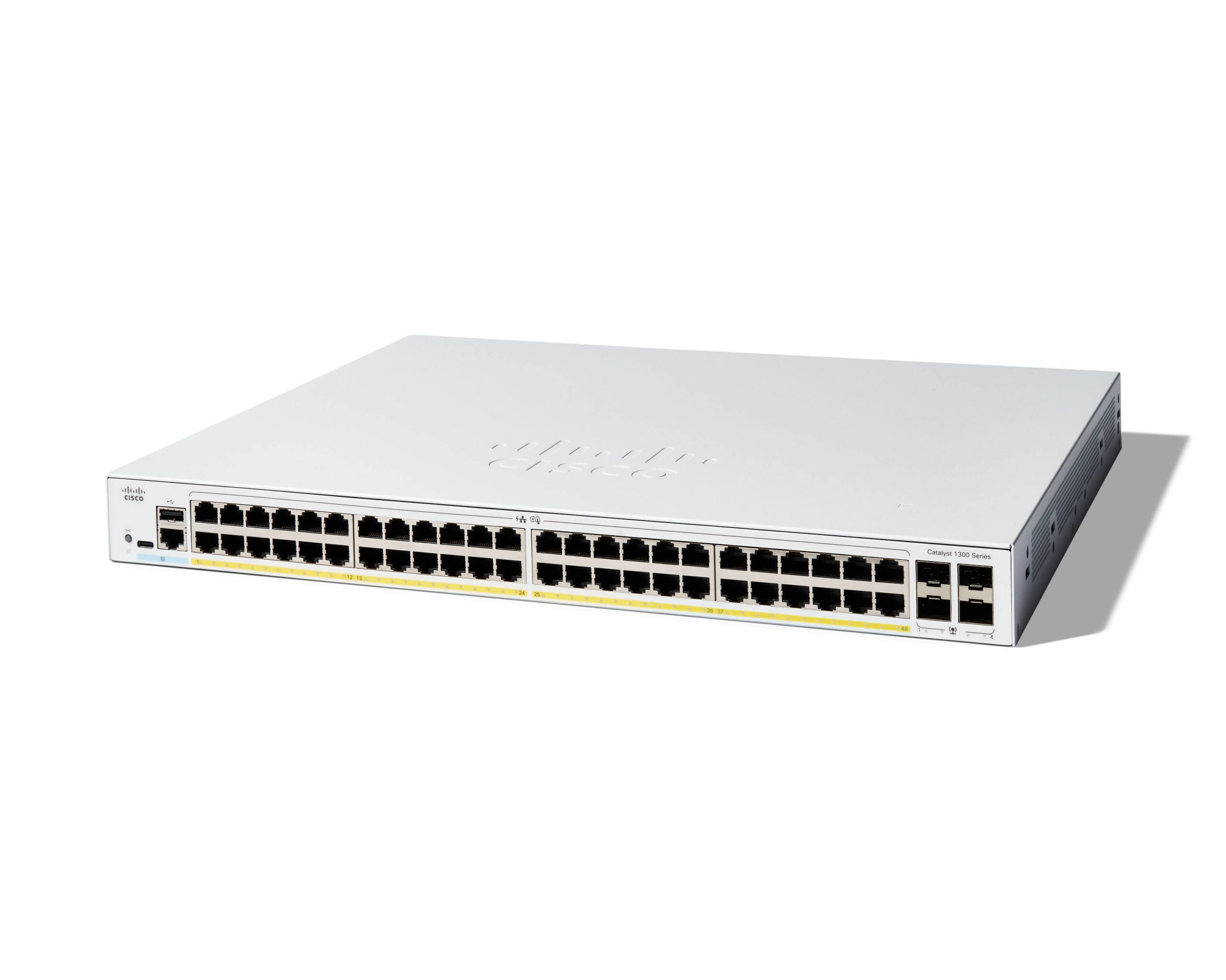 Catalyst 1300 48-port GE, PoE, 4x1G SFP "C1300-48P-4G" (timbru verde 2 lei)