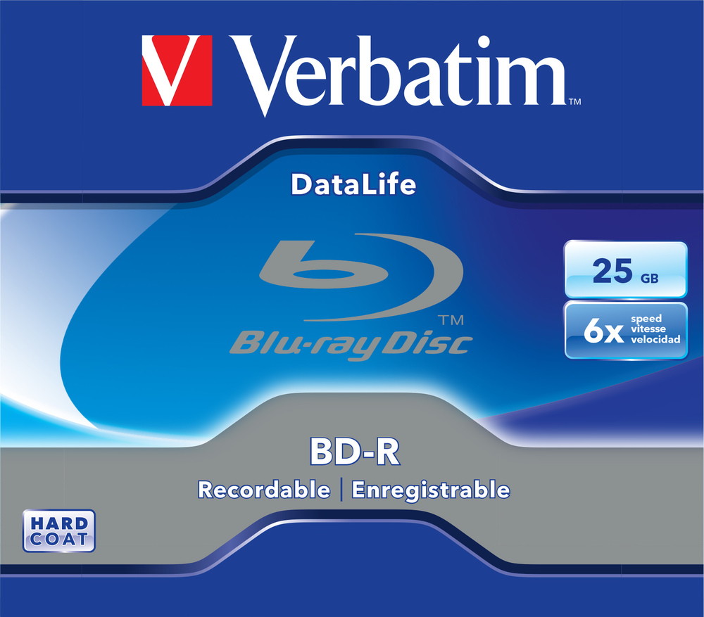 BD-R DL VERBATIM 25GB, viteza 6x, 1 buc, Jewel Case, printabil, "43840"