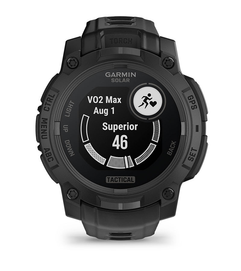 Smartwatch Instinct 3 45 mm, Solar, Tactical Edition, Black with Black Band"010-02934-50" - imagine 4