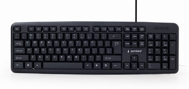 TASTATURA GEMBIRD USB, 104 taste, black, "KB-U-103" 45503580 (timbru verde 0.8 lei)