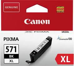 Cartus Cerneala Original Canon Black, CLI-571XLBK, pentru MG5750|5751|6850|6851|7750|7751|7752|TS5050|6050|8050|9050, 11ml, (timbru verde 0.15 lei), "BS0331C001AA"