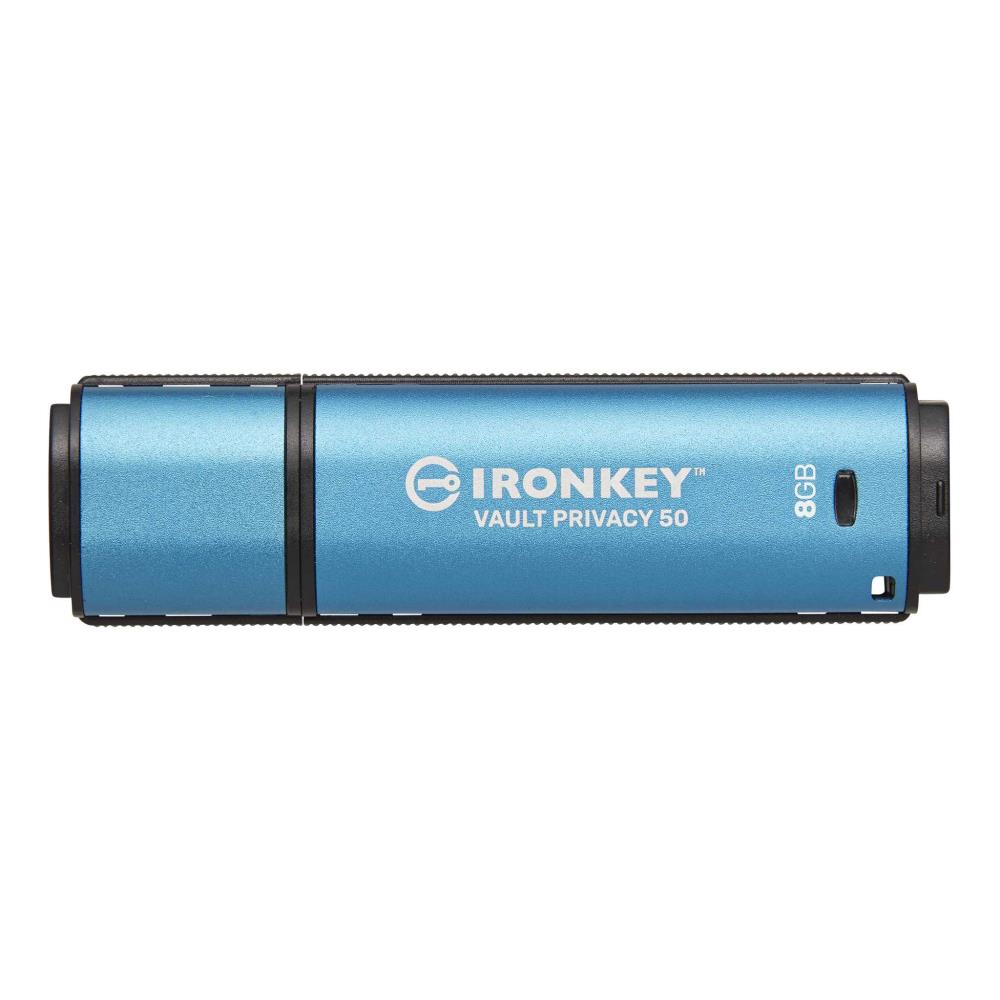 8GB IronKey Vault Privacy 50 AES-256 Encrypted, FIPS 197, "IKVP50/8GB" (timbru verde 0.03 lei)
